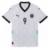 Austria Marcel Sabitzer #9 Replica Away Shirt Ladies Euro 2024 Short Sleeve